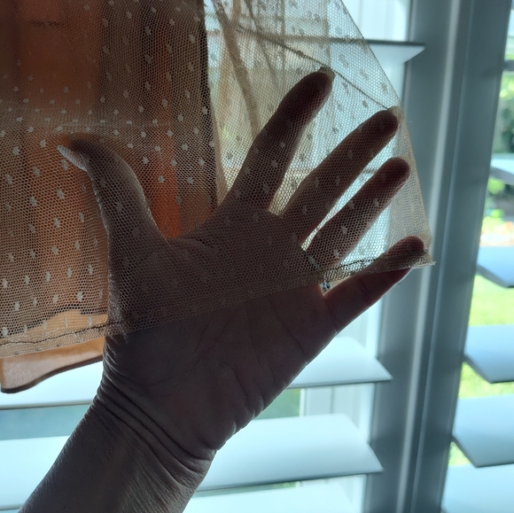 J. Crew Feminine Tan Poke A Dot Shear Tull S Long Sleeve Top - Picture 11 of 17